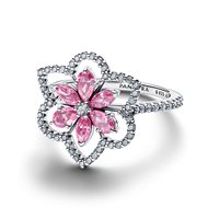 Anello Pandora Donna Stone Cluster in Argento Cubic Zirconia 194577C01-52 - 194577C01-52